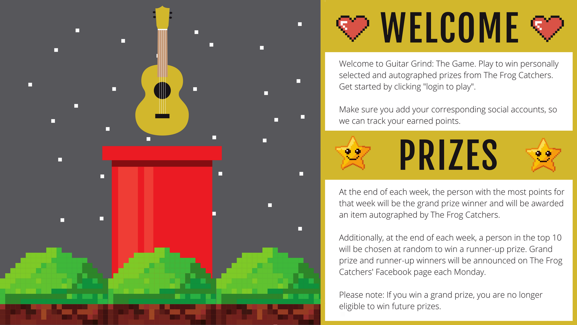 An example of the kind of welcome screen fans would get upon entering the campaign.