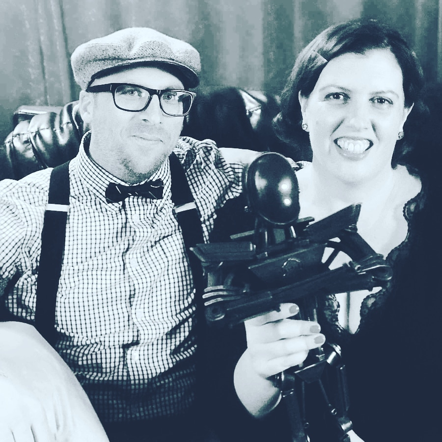 AE (Appreciation Engine) cofounders Jeff Mitchell and Annabel Youens with their 2018 VIATEC Awards trophy for Emerging Technology Company of the Year.