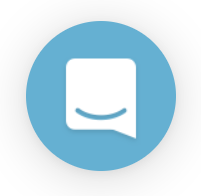 This blue balloon on the AE website allows you to chat with the team.