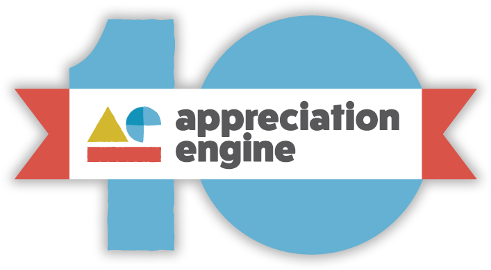 Appreciation Engine logo with a 10 behind it
