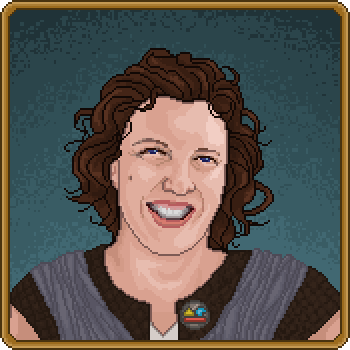 pixel annabel1 A pixel portrait of Annabel wearing a Star Wars outfit